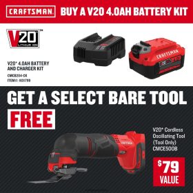 CRAFTSMAN 12-częściowy zestaw narzędzi oscylacyjnych, akumulatorowy, 20 V, o maksymalnej zmiennej prędkości v20 elektronarzędzia 6XLTVN95 Craftsman Narzędzia