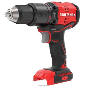 CRAFTSMAN v20 1/2 cala, 20 V, maks. amper, bezszczotkowa, akumulatorowa wiertarka udarowa o zmiennej prędkości (gołe narzędzie) elektronarzędzia 6XLTVN104 Craftsman Narzędzia