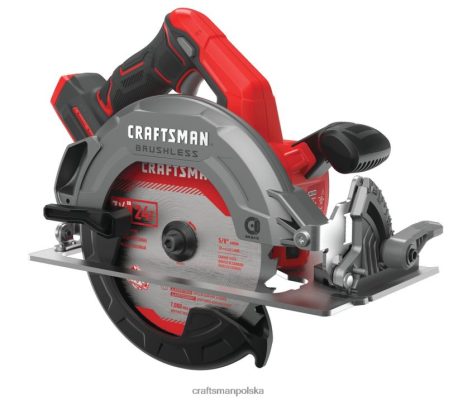 CRAFTSMAN v20 20 V, maks. 7-1/4 cala, bezszczotkowa akumulatorowa piła tarczowa (gołe narzędzie) elektronarzędzia 6XLTVN42 Elektronarzędzia Craftsman