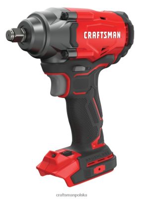 CRAFTSMAN v20 Bezszczotkowy klucz udarowy akumulatorowy o maksymalnej zmiennej prędkości 20 V, z napędem 1/2 cala (gołe narzędzie) elektronarzędzia 6XLTVN50 Craftsman Narzędzia