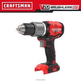 CRAFTSMAN v20 rp 1/2 cala, 20 V, maks. natężenie prądu, bezszczotkowa, akumulatorowa wiertarka udarowa o zmiennej prędkości (gołe narzędzie) elektronarzędzia 6XLTVN107 Craftsman Narzędzia